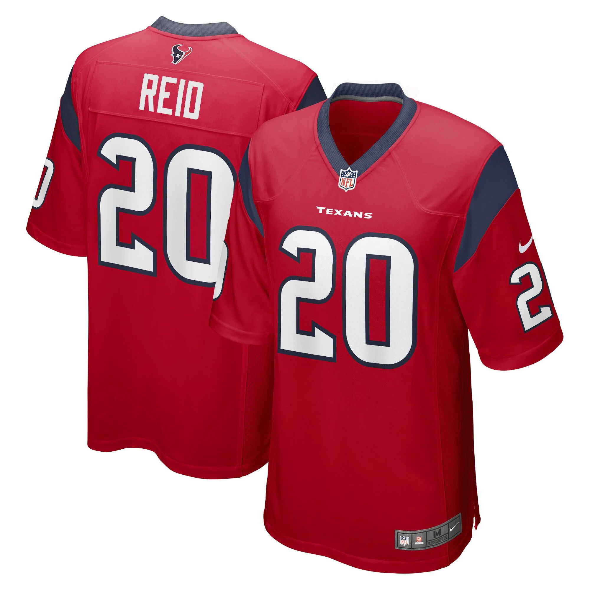 Men Houston Texans #20 Justin Reid Nike Red Game NFL Jersey